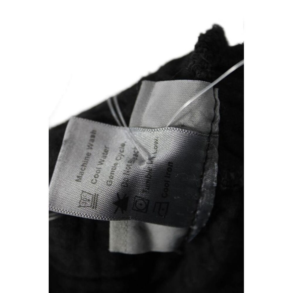 Plume And Thread Womens Pull On High Rise Wide Leg Pants Black Cotton Size 2 - Picture 5 of 6